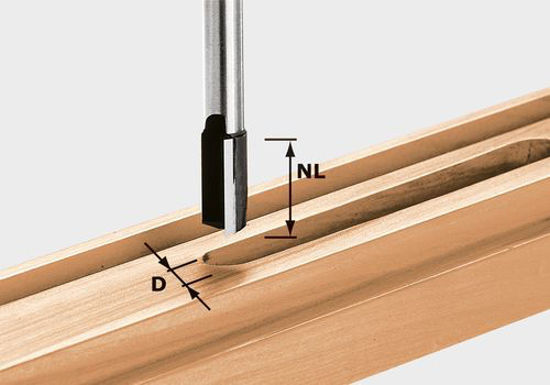 Picture of Edge trimming cutter HS shank 8 mm HW S8 D10/25