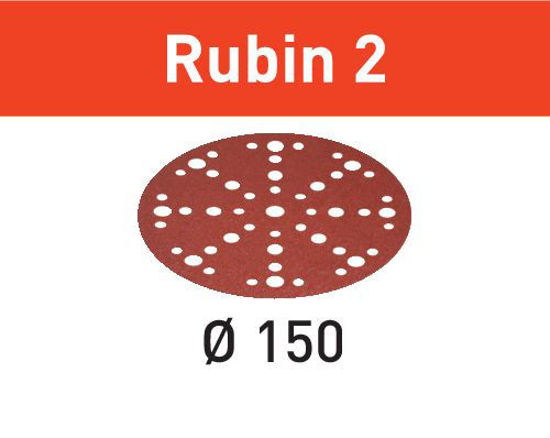Picture of Abrasive sheet Rubin 2 STF D150/48 P60 RU2/50